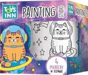 Coloring Mug Cat In Space 4 Markers 9384 Stnux