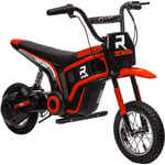 Moto cross électrique dirt bike enfant 350W 12V 2 vitesses 8-16 Km/h rouge noir