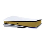 Mcbazel Autocollant pour Console PS5 Protection Couvercle Décalque Skin - Carbon Gold(Pas pour PS5 Slim)