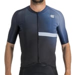 Sportful Clearance Bomber Short Sleeve Cycling Jersey - Black / Galaxy Blue XLarge Black/Galaxy