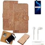 FOR Huawei Honor X10 SMARTPHONE CASE COVER WALLETCASE CORK