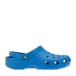 Crocs Womenss Adults Classic Clogs Shoe in Blue - Size UK 16