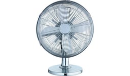 Challenge Chrome Desk Fan - 12 Inch