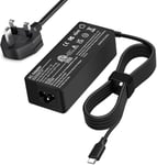 65W USB C Lenovo Laptop Charger, Compatible with ThinkPad T14 T15... 