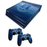Everton Football Skin Bundle (Size OSFA) PS4 Pro Console & Controllers Set - New