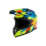 Eole Casque Cross HEADBOT Cross Bleu & Jaune, Sécurité et Confort pour Tous les Motards - Taille XL (61cm)