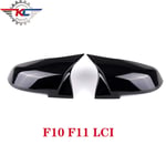 NCUIXZH Side Mirror Covers ABS Carbon,For 5 series F10 F11 F07 6 series F06 F12 F13 7 series F01 F02 F03 F04 Rear View Caps-gloss black LCI