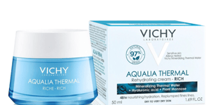 Vichy Aqualia Thermal Rich Rehydrating Cream 50ml  (Dry Skin) GENUINE & NEW