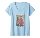 Footloose Ren McCormack Ariel Moore Portrait Title Logo V-Neck T-Shirt