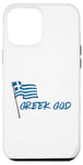 Coque pour iPhone 14 Plus Dieu grec pour homme grec, ascendance grecque, design simple