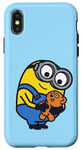 Coque pour iPhone X/XS Minions Cute Bob Favorite Teddy Bear Portrait