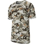 Nike M NK Dry Leg Tee Camo AOP T-Shirt Homme, Spruce Aura/White, FR : XL (Taille Fabricant : XL)