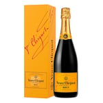 Veuve Clicquot Ponsardin Yellow Label Brut Champagne in Gift Box 75cl Pack of 2