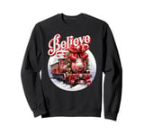 Christmas Train Christmas Believe Polar Express Xmas Santa Sweatshirt