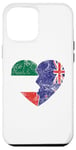 iPhone 12 Pro Max New Zealander Italian Flags Heart | Italy New Zealand Roots Case