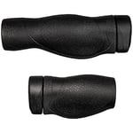 Herrmans Bike Components Unisexe - Adultes Clik Comfort Poignées de Guidon Noir 22mm