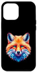 iPhone 12 Pro Max Fox Blue Eyes Animal Art Fox Lover Foxes Wild Animals Case