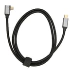 USB C till USB C 3.1 Gen 2 Kabel 100W 5A Vid 20V Stöd för 4K Vid 60hz Videoutgång 10Gbps Dataöverföring med E Marker Chip 1 meter/3.3ft