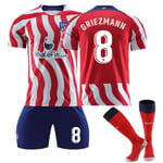 22-23 Atletico Madrid Hemma Set Antoine Griezmann Fotbollströja W 26