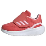 adidas Unisex Baby RunFalcon 3.0 Hook-and-Loop Shoes Sneaker, Scarlet/Clear Pink/Cloud White, 9.5 UK Child