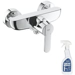 Mitigeur douche mécanique Grohe Quickfix Get + nettoyant GrohClean