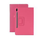 Etui de protection rose pour Samsung Galaxy TAB S7 Plus / S7 FE / S8 Plus 12.4 pouces 4G / 5G avec support - Housse pochette Tab S7+/ S7 Plus 2020 / S7 FE 2021 5G / Tab S8+ 2022 12,4 XEPTIO