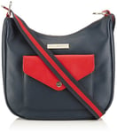 Tommy Hilfiger SUZETTE HOBO CROSSOVER, sacs bandoulière femme - Bleu - Blau (CORPORATE 268), 39x31x14 cm (B x H x T) EU