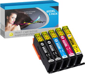 Cartouches D'Impression 603Xl Multipack (5 Pack) ¿ Compatible Avec Les Imprimantes Epson Xp 4155 ¿ Cartouche Epson Xp 2100 Pour Une Impression Fiable