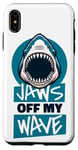 Coque pour iPhone XS Max Jaws Off My Wave Requin baleine Blanc