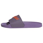 adidas Women's Adilette Shower Slides, Shadow Violet Impact Orange Violet Fusion, 4 UK