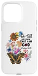 Coque pour iPhone 15 Pro Max Verse de la Bible chrétienne Papillon Be Still Know That I Am God