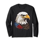 4th Of July America Independence Patriotic Bald Eagle Long Sleeve T-Shirt