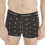 Calvin Klein 3P Cotton Stretch Low Rise Trunks Svart Mønster bomull Medium Herre