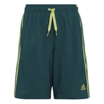 adidas Treningsshorts Woven 3-Stripes - Grønn/Gul Barn, størrelse 152 cm