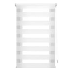 INTERBLIND Store Nuit et Jour d'installation sans Outils Store EasyFix Dimensions 130 x 220 cm Largeur x Hauteur Store sans perçage Dimensions 127 x 215 cm Blanc