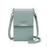 Katech Pochette Téléphone Portable de 6,5'', Sacs Bandoulière Femme, Petit Portefeuille Femme Cuir PU pour Smartphone, CB, Clé, Sacoche Femme Bandoulière, Pochette Sac Telephone Portable Femme, Bleu