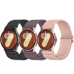 Delidigi Stretchy Straps for Samsung Galaxy Watch 7/6/5/4 40mm 44mm Galaxy Watch FE 40mm/Watch 5 Pro 45mm/Watch 6 Classic 43mm 47mm/Watch 4 Classic 42mm 46mm/Watch Active 2 Nylon Bands Women