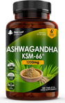 Ashwagandha KSM 66-365 (6 Months Supply) 1200Mg Vegan Tablets