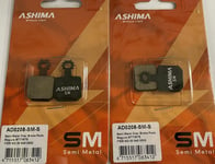 ASHIMA Set 4 Plaquettes de Frein Semi Métalliques Pour Magura MT5/MT7