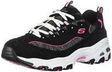 Skechers D'Lites Biggest Fan Sneakers pour Femme, Noir, 41 EU