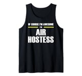 "The Original Awesome" Air Hostess Tank Top