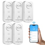 Water Leak Detector WiFi ,Water Alarm Mini 10x4.5x2.4cm,This water detector is suitable for the floor in the cellar, kitchen, bathroom, garage, boiler rooms and many more