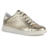 Geox D Jaysen B Leather Women's Light Gold/Optic White Trainers