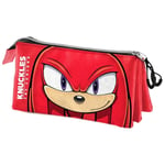 Sonic the Hedgehog Knuckles triple pencil case