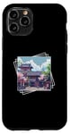 iPhone 11 Pro Pixel Art Japanese Street Traditional Cherry Blossoms Retro Case