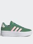 adidas Sportswear Women's VL Court Bold Trainers - Light Green, Green, Size 5, Women