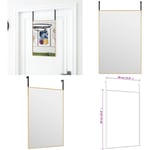 Miroir de porte Doré 40x60 cm Verre et aluminium - miroir de porte - miroirs de porte - Home & Living - Or