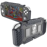 KIWIHOME Coque Rigide pour Switch Lite, Durable Antidérapant Résistant Aux Chocs pour Console Switch Lite 2019, avec Prise en Main Confortable et Emplacements pour Cartes de Jeu (Gris)