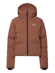 Hooded Boxy Puffer Jacket Brown Superdry Sport