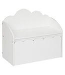 Banc Et Coffre De Rangement En Bois Blanc 60 X 30 Cm